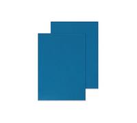 Q Connect Lot de 100 protège-documents Effet cuir Bleu Format A4