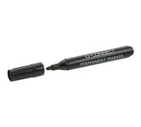 Q-Connect Marqueur Permanent Pointe Ogive Tracé 3mm Résistante Corps Plastique Coloris Noir