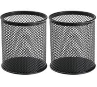 Q-Connect Mesh Stylo Pot - Noir (Lot de 2)