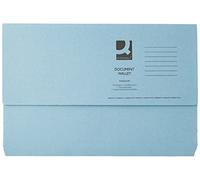 Q Connect Pochette à document Papier ministre - Bleu