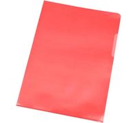 Q-Connect Pochette Coin Polypropylène Grainé Économique 12/100e Coloris Rouge Transparent Boîte 100 Unités