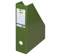 Q-Connect Porte-revues en PVC A4/76 Vert/Archivage de documents/Type-A4/75/Kind-Foldable/Matériaux-Carton/PVC/Revêtement-Double face/Étiquette des deux côtés/Couleur-Vert/Format A4