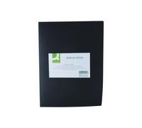 Q-Connect Porte Vues 20 Compartiments A4 Pour 40 Feuilles Noir