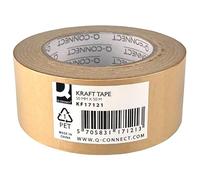 Q-Connect Ruban en papier kraft / 50 mm / 50 m/durable/solide/adhésif thermofusible/expédition de marchandises/emballage/rangement/organisation/connexion/pour la maison/entrepôt