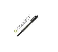 Q-Connect Stylo-Feutre Ohp Pen Permanent Pointe Fine Multi-Supports Cd/Dvd Plastique Noir