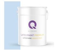 Q-COVER Peinture latex lessivable Bleu ciel 10L - très mat, intérieure, sans odeur, hypoallergénique, peinture murale, ultra lavable premium