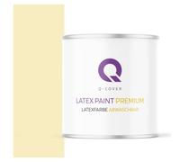 Q-COVER Peinture latex lessivable Jaune canari 2L - très mat, intérieure, sans odeur, hypoallergénique, peinture murale, ultra lavable premium
