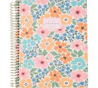 Q Kalon - Agenda Scolaire 2026 2027 - Septembre à Juin, Semaine Vue, A5 (15x21 cm), 4 Langues : ESP, ENG, FRA et ALL, Fermeture Spirale, Couverture Rigide - Alba