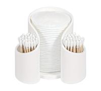 Q Porte-pointes - PP Cotton Buds | Dispensateur De Coton De Voyage | Organisateur De Salle De Bain De Voyage À Plusieurs Uaces | Boule De Coton Canister | Étui Du Distributeur QTIP Pour Les Tab