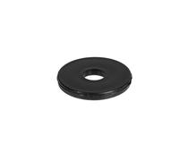 Q&Q Rondelle en Polypropylène Noir D27x8,5 mm Épaisseur 3 mm