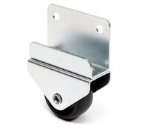 Q&Q Roue ø25mm pour tiroir de lit gigogne avec support hauteur 30mm épaisseur 12mm