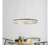 Q-Smart-Home Suspension intelligente Q-Beluga, dimmable, doré, Salon / Salle à manger, Métal, Moderne