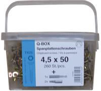 Q200 TX 4,0X40 - Coffret de vis pour panneaux d'aggloméré Q200 Plus TX, TG, 400 p