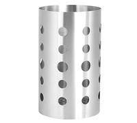 Qalvona Boîte à Baguettes en Acier Inoxydable 304, Support Ustensiles avec Égouttoir, 10,5 cm x 17,5 cm - Résistant à la Rouille, Capacité Spacieuse, Organisation Facile de la Vaisselle