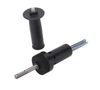 QANYEGN - adaptateur de détartreur à aiguille pour marteau électrique, tige ronde, 2 fosses, 2 fentes
