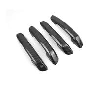 QAQMHVCVB LHD Pour A4 B9 A5 2017 2018 2019 ABS Garniture De Poignée De Porte Extérieure De Voiture Texture Carbone/Noir Brillant(Carbon Style Handle)