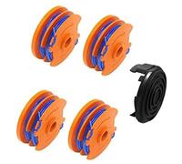 QASULER Bobine de fil de rechange pour coupe-bordures pour Qualcast | GGT4401, GGT4502, GGT600A1, GT25 350 W, GT30, GGT450A1, 8,3 m x 1,65 mm (8 bobines + 2 gaines)