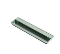 QAUUCP Poignée Encastrée Poignée dissimulée for porte coulissante moderne | Les meubles intégrés encochés de boucle manipulent la traction va-et-vient de garde-robe cachée(Moran Green 195mm)