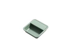 QAUUCP Poignée Encastrée Poignée dissimulée for porte coulissante moderne | Les meubles intégrés encochés de boucle manipulent la traction va-et-vient de garde-robe cachée(Moran Green 57mm)
