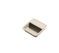 QAUUCP Poignée Encastrée Poignée dissimulée for porte coulissante moderne | Les meubles intégrés encochés de boucle manipulent la traction va-et-vient de garde-robe cachée(Beige 57mm)