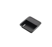 QAUUCP Poignée Encastrée Poignée dissimulée for porte coulissante moderne | Les meubles intégrés encochés de boucle manipulent la traction va-et-vient de garde-robe cachée(Dark Gray 57mm)