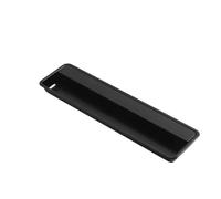 QAUUCP Poignée Encastrée Poignée dissimulée for porte coulissante moderne | Les meubles intégrés encochés de boucle manipulent la traction va-et-vient de garde-robe cachée(Matte Black 195mm)