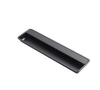 QAUUCP Poignée Encastrée Poignée dissimulée for porte coulissante moderne | Les meubles intégrés encochés de boucle manipulent la traction va-et-vient de garde-robe cachée(Dark Gray 195mm)