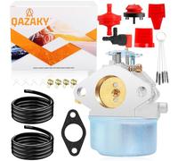 QAZAKY Carburateur de remplacement pour Tecumseh 640349 640052 640054 640058 640058A HMSK80 HMSK85 HMSK90 HMSK100 HSMK110 LH318A LH358SA 8HP 9HP 10HP Déchiqueuse der Carb 50659 520926