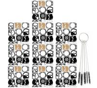 QAZAKY Lot de 10 kits de reconstruction de carburateur compatibles avec K10-WAT D10-WAT Echo 12310016330 WA-1 WA-13 WA-17 WA-197 WA-199 WA-206 WA-208 WA-213 WA-222 WT-1 WT-4 WT-10 WT-12 WT-15 WT-16