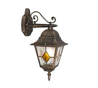 Qazqa antigua - Applique murale - 1 lumière - H 400 mm - Bronze - Rustique - éclairage extérieur - Garage/cellier