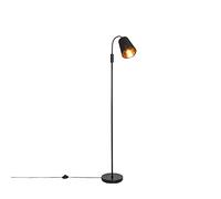 Qazqa carmen - Lampadaire - 1 lumière - H 150 cm - Noir - Moderne - éclairage intérieur - Salon I Chambre I Cuisine I Salle à manger