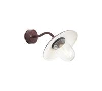 Qazqa Classique applique murale extérieure rouge 26cm Munich | E27, max. 15w, Compatible avec ampoules LED, IP44