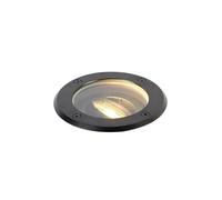 Qazqa delux - Spot encastrable de sol - 1 lumière - Ø 13 cm - Noir - Moderne - éclairage extérieur