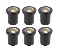 Qazqa delux - Spot encastrable de sol - 1 lumière - Ø 13 cm - Noir - Moderne - éclairage extérieur