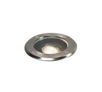 Qazqa delux - Spot encastrable de sol - 1 lumière - Ø 130 mm - Acier - Moderne - éclairage extérieur