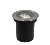Qazqa delux - Spot encastrable de sol - 1 lumière - Ø 16 cm - Acier - Moderne - éclairage extérieur