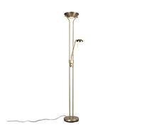 Qazqa diva - LED Dimmable Lampadaire eclairage indirect variateur inclus - 1 lumière - H 1800 mm - Bronze - Moderne - éclairage intérieur - Salon I Chambre I Cuisine I Salle à manger