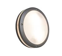 Qazqa glow - Applique et plafonnier - 2 lumière - Ø 300 mm - Gris foncé - Moderne - éclairage extérieur