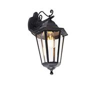 Qazqa havana - Applique murale - 1 lumière - L 20 cm - Noir - Classique/Antique - éclairage extérieur - Salle de bains