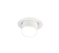 QAZQA installa - Système de rail spot luminaire plafond, plafonnier compatible pour led - 1 lumière - Ø 92 mm - Blanc - Design - éclairage intérieur - Salon I Chambre I Cuisine I Salle à manger