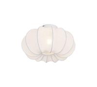 Qazqa japandi plafonnier lumière plafond blanc rond 37cm Plu Ayesha