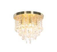 Qazqa medusa cl - Plafonnier - 6 lumière - L 0 mm - Doré/Laiton - Art Deco, Classique/Antique - éclairage intérieur - Salon I Chambre