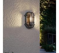Qazqa nautica - Applique murale - 1 lumière - L 25 cm - Argenté - Rustique - éclairage extérieur