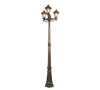 QAZQA new haven - Lanterne - 3 lumière - Ø 530 mm - Doré/Laiton - Classique/Antique - éclairage extérieur