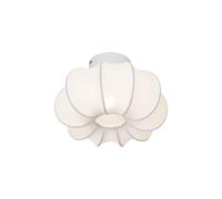 Qazqa plu ayesha - Plafonnier - 1 lumière - Ø 27 cm - Blanc - Japandi - éclairage intérieur - Salon I Chambre I Cuisine I Salle à manger