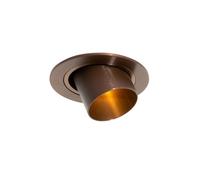 Qazqa spot encastré spot de plafond encastré bronze rond 7.7cm Installa | GU10, max. 10w, 230V Compatible avec ampoules LED, IP20