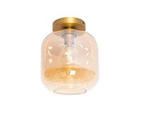 Qazqa zuzanna - Plafonnier - 1 lumière - Ø 25 cm - Orange - Design - éclairage intérieur - Salon I Chambre I Cuisine I Salle à manger