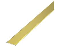 QAZXDRFG Bande de seuil de Transition en métal Plat pour revêtement de Sol, Portes, Bureaux, hôtels, Maisons, moulures murales de Fond de télévision (Jaune, 300 cm)