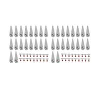 QBCDCHTOPS Lame De Tondeuse À Gazon, Lame De Coupe d'herbe Antirouille Compatible avec Bosch Compatible avec Indego 800 1000 1200(36PCS)