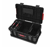 QBRICK 1606 Boîte à outils avec 2 organiseurs Boîte à outils modulaire Rangement à outils (KG) Noir